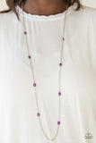 Paparazzi VINTAGE VAULT "In Season" Purple Necklace & Earring Set Paparazzi Jewelry