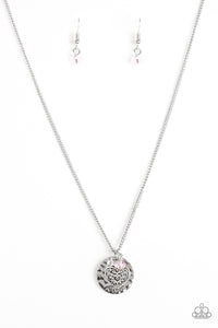 Paparazzi "A Show Of Good Faith" Pink Necklace & Earring Set Paparazzi Jewelry
