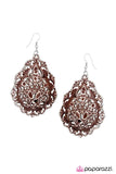 Paparazzi "In A BROWNED About Way" earring Paparazzi Jewelry