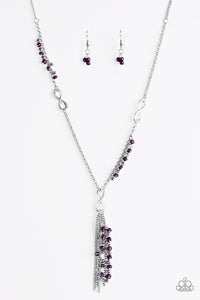 Paparazzi "The Right Moment" Purple Necklace & Earring Set Paparazzi Jewelry