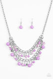 Paparazzi VINTAGE VAULT "Bridal Party" Purple Necklace & Earring Set Paparazzi Jewelry