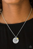 Paparazzi "A Show Of Good Faith" Yellow Necklace & Earring Set Paparazzi Jewelry