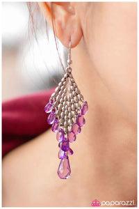 Paparazzi "Make A Splash" Purple Earrings Paparazzi Jewelry