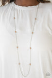 Paparazzi VINTAGE VAULT "In Season" Brown Necklace & Earring Set Paparazzi Jewelry