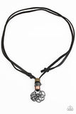 Paparazzi "Ringmaster" Black Urban Necklace Unisex Paparazzi Jewelry