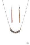 Paparazzi VINTAGE VAULT "Flying Colors" Copper Necklace & Earring Set Paparazzi Jewelry