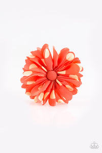 Paparazzi "Tea Party Posh" Orange Hair Clip Paparazzi Jewelry