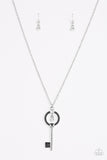 Paparazzi "Open New Doors" White Necklace & Earring Set Paparazzi Jewelry