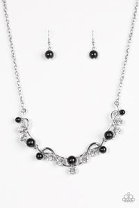 Paparazzi "Tie The Knot" Black Necklace & Earring Set Paparazzi Jewelry