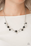 Paparazzi "Tie The Knot" Black Necklace & Earring Set Paparazzi Jewelry