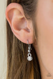 Paparazzi "Paint The Town In Glitter" White Necklace & Earring Set Paparazzi Jewelry