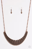 Paparazzi VINTAGE VAULT "Thrown To The Lions" Copper Necklace & Earring Set Paparazzi Jewelry