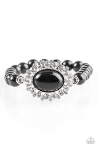 Paparazzi "Starry-Eyed Starlet" Black Bracelet Paparazzi Jewelry