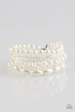 Paparazzi VINTAGE VAULT REPO "Marvelously Mumbai" White Bracelet Paparazzi Jewelry