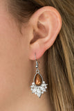 Paparazzi "Regal Reputation" Brown Earrings Paparazzi Jewelry