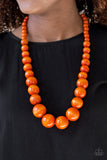 Paparazzi "Effortlessly Everglades" Orange Necklace & Earring Set Paparazzi Jewelry