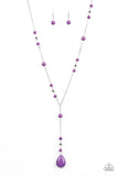 Paparazzi "Modern Mountaineer" Purple Necklace & Earring Set Paparazzi Jewelry