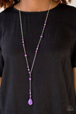 Paparazzi "Modern Mountaineer" Purple Necklace & Earring Set Paparazzi Jewelry