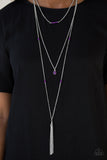 Paparazzi VINTAGE VAULT "SANDSTONE Castles" Purple Necklace & Earring Set Paparazzi Jewelry