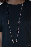 Paparazzi VINTAGE VAULT "Metro Minimalist" Copper Necklace & Earring Set Paparazzi Jewelry