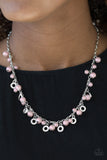 Paparazzi "Elegant Ensemble" Pink Necklace & Earring Set Paparazzi Jewelry