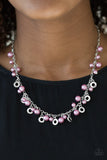 Paparazzi VINTAGE VAULT "Elegant Ensemble" Purple Necklace & Earring Set Paparazzi Jewelry