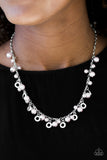 Paparazzi VINTAGE VAULT "Elegant Ensemble" Silver Necklace & Earring Set Paparazzi Jewelry