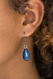 Paparazzi "Diva Attitude" Blue Necklace & Earring Set Paparazzi Jewelry