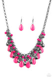 Paparazzi "Diva Attitude" Pink Necklace & Earring Set Paparazzi Jewelry