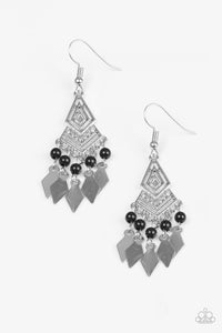 Paparazzi "Island Import" Black Earrings Paparazzi Jewelry