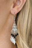 Paparazzi "Island Import" Black Earrings Paparazzi Jewelry