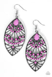 Paparazzi "Eastern Extravagance" Purple Earrings Paparazzi Jewelry