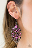 Paparazzi "Eastern Extravagance" Purple Earrings Paparazzi Jewelry