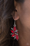 Paparazzi "Vegas Vogue" Red Earrings Paparazzi Jewelry