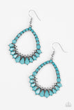 Paparazzi "Crystal Waters" Blue Earrings Paparazzi Jewelry