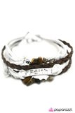 Paparazzi "A Leap of Faith" White Bracelet Paparazzi Jewelry