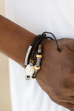 Paparazzi "Across The Globe" Black Urban Bracelet Unisex Paparazzi Jewelry