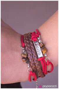 Paparazzi "A Leap of Faith" Red Bracelet Paparazzi Jewelry
