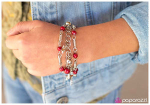 Paparazzi "Baby, Youre A Star!" Red Bracelet Paparazzi Jewelry