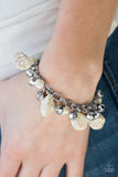 Paparazzi "Practical Paleo" White Bracelet Paparazzi Jewelry