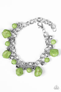 Paparazzi "Practical Paleo" Green Bracelet Paparazzi Jewelry