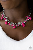 Paparazzi VINTAGE VAULT "Paleo Princess" Pink Necklace & Earring Set Paparazzi Jewelry