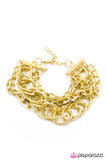 Paparazzi "The Chain Gang" Gold Bracelet Paparazzi Jewelry