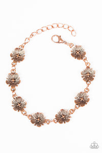 Paparazzi "Poppy Posh" Copper Bracelet Paparazzi Jewelry