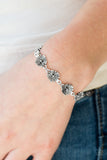 Paparazzi "Poppy Posh" Silver Bracelet Paparazzi Jewelry