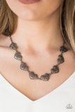 Paparazzi "Easy To Adore" Black Necklace & Earring Set Paparazzi Jewelry