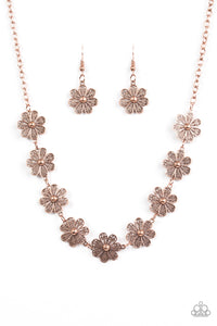 Paparazzi "Spring Beauty" Copper Necklace & Earring Set Paparazzi Jewelry