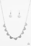 Paparazzi "Love and Devotion" Silver Necklace & Earring Set Paparazzi Jewelry