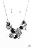 Paparazzi "Grotto Grandeur" Black Necklace & Earring Set Paparazzi Jewelry