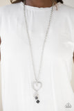 Paparazzi "A Big Heart" Black Necklace & Earring Set Paparazzi Jewelry